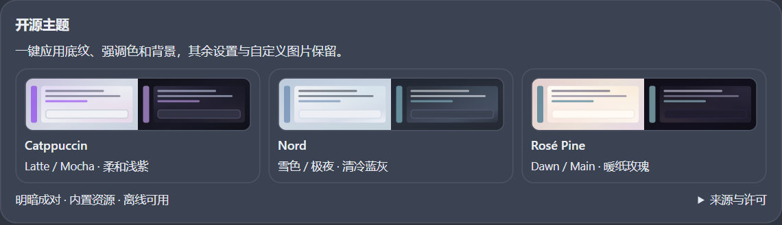 Desktop themes
