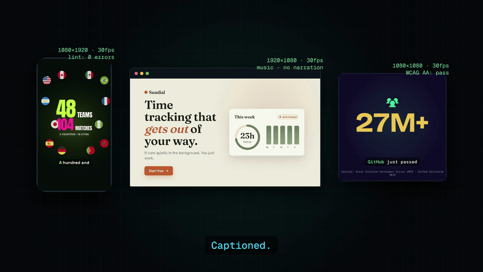 LLM Video Maker — range reel