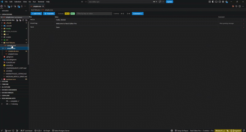 Translate missing strings with DeepL in one click