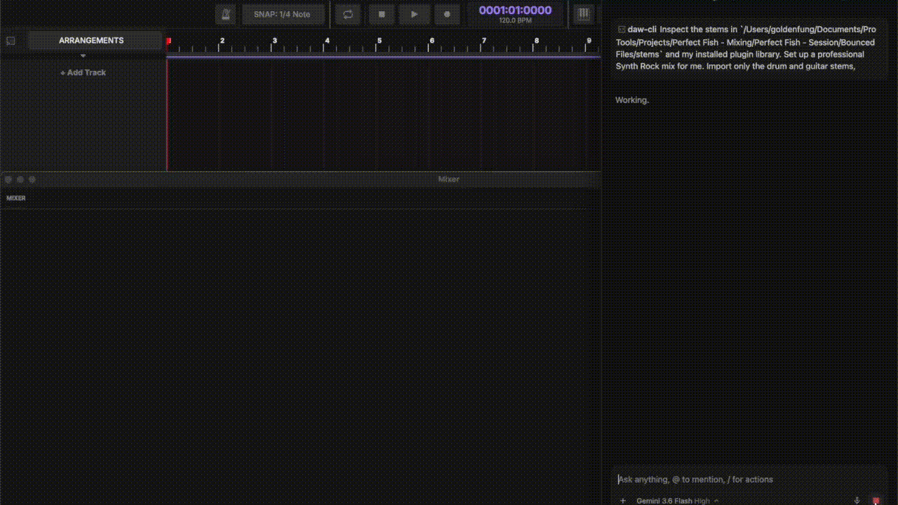 Use Case 3: Selective Stem Ingestion, Synth Plugin Instantiation & Submix Routing