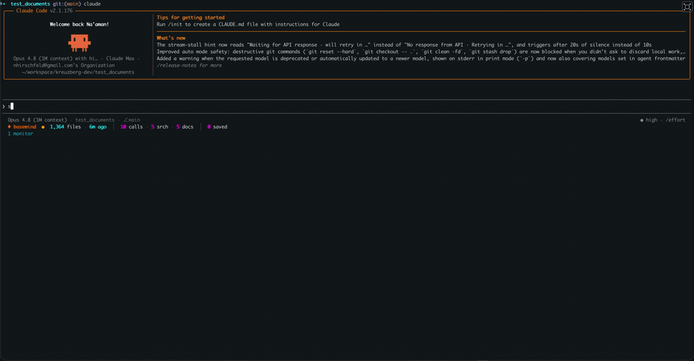 Semantic search over the documents store