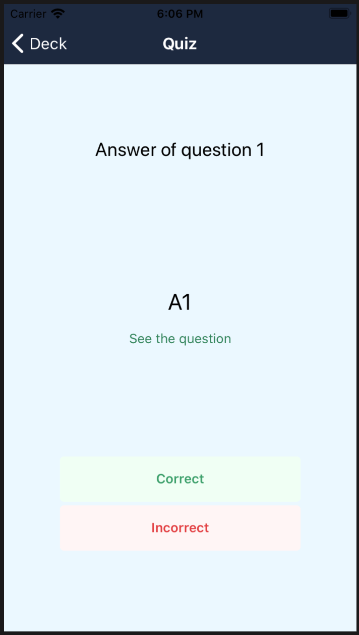 Quiz with the Answer