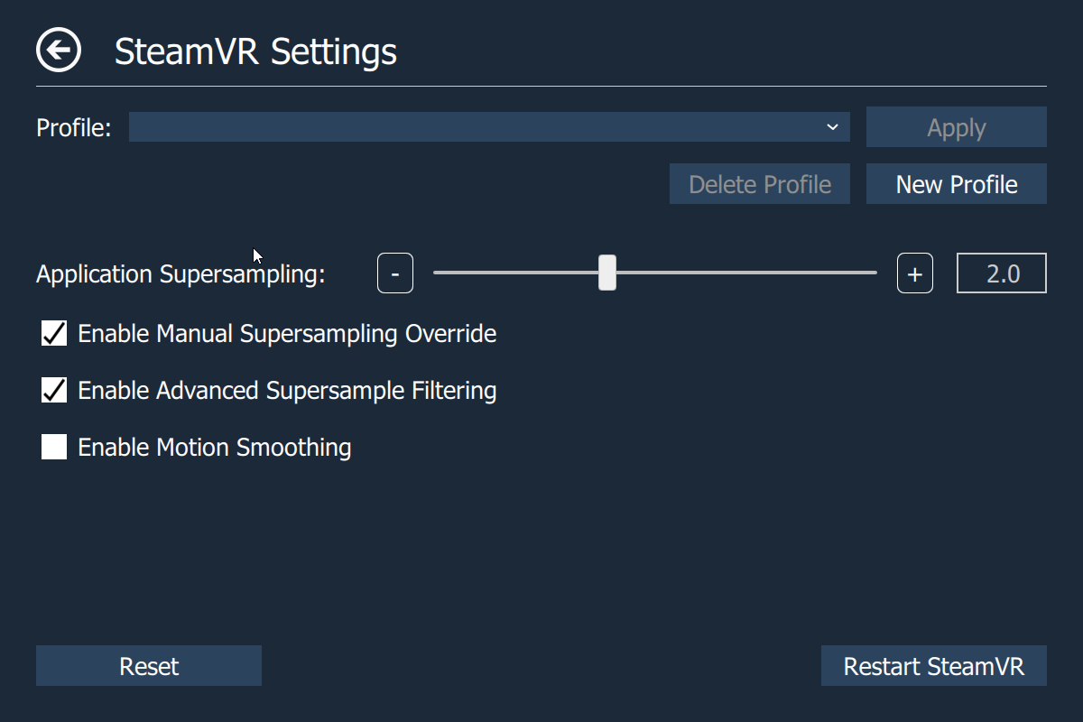 SteamVR Page