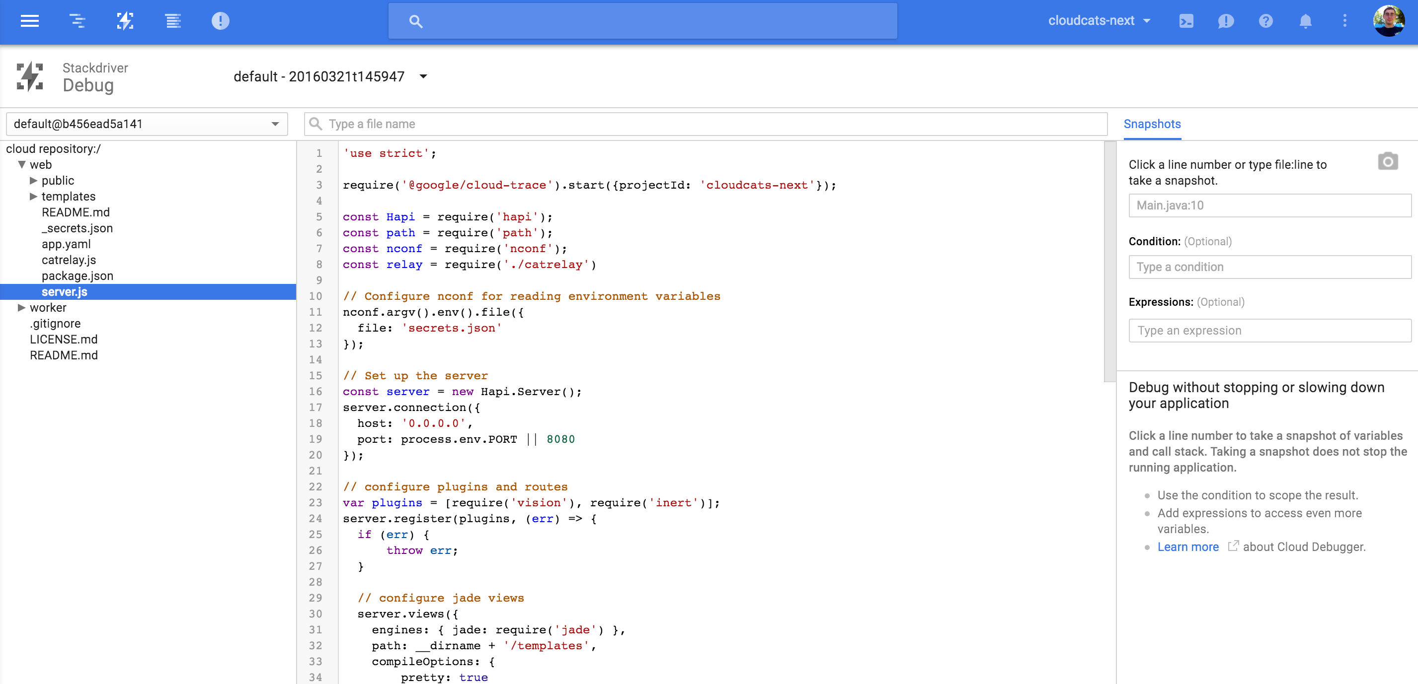 Debug UI