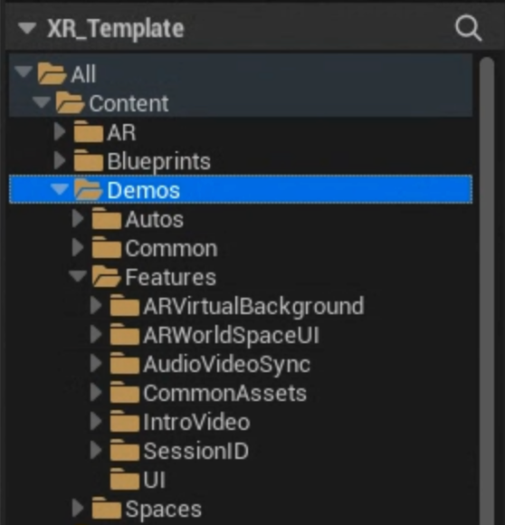 Demos folder structure