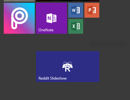 On the Start Menu