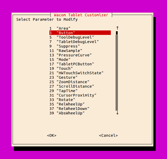 All Customizable parameters visually presented