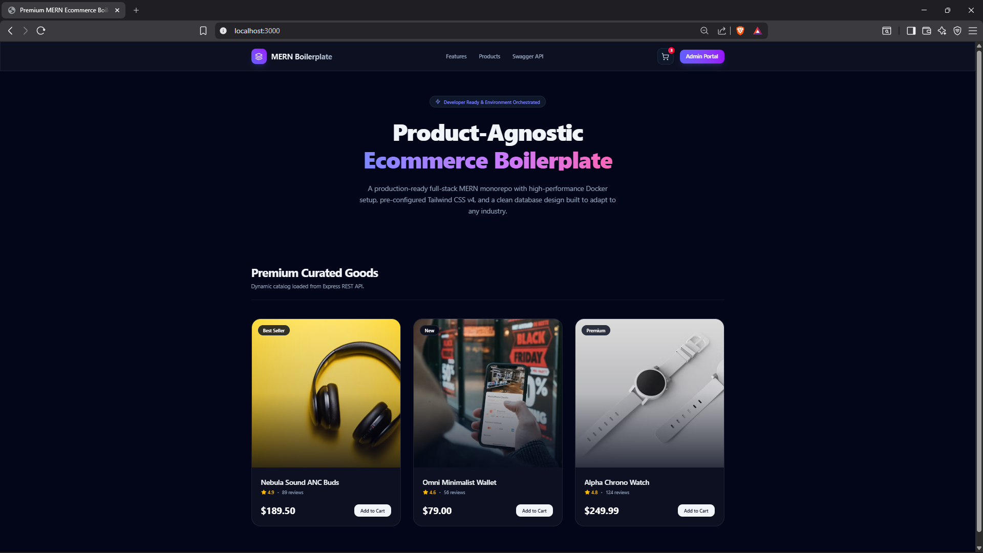 mern-ecommerce-monorepo 网站模板截图