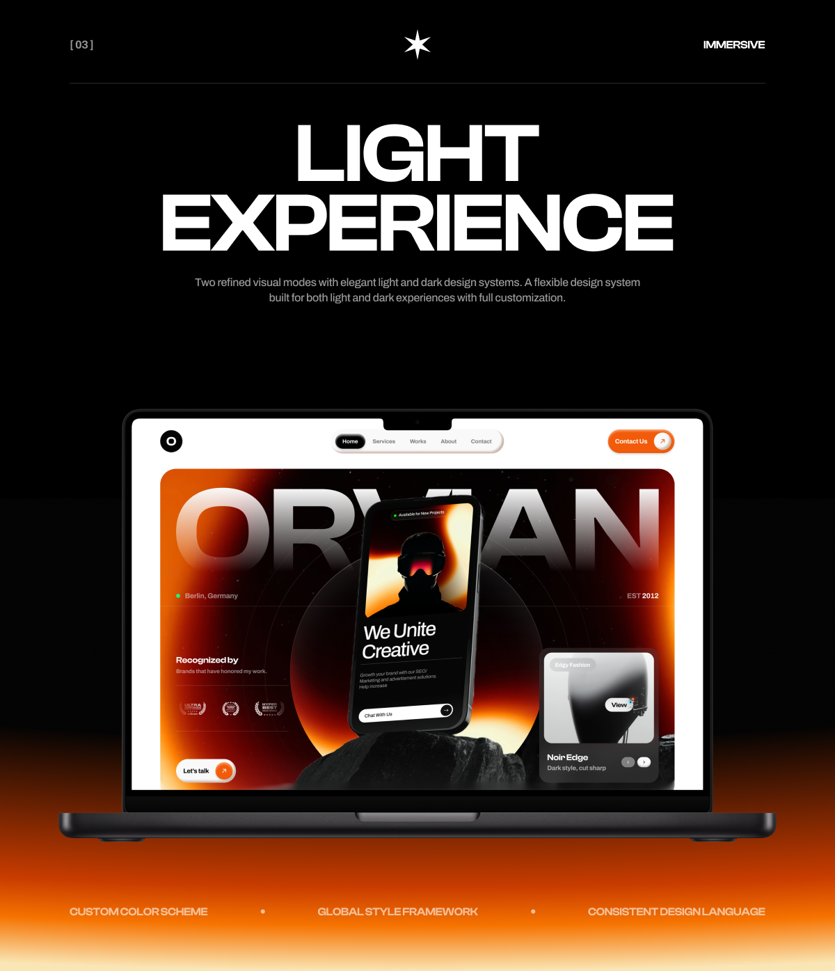 Orvian Light Theme Mode - Clean and Professional Design