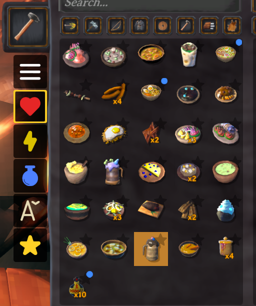 Food station — single column