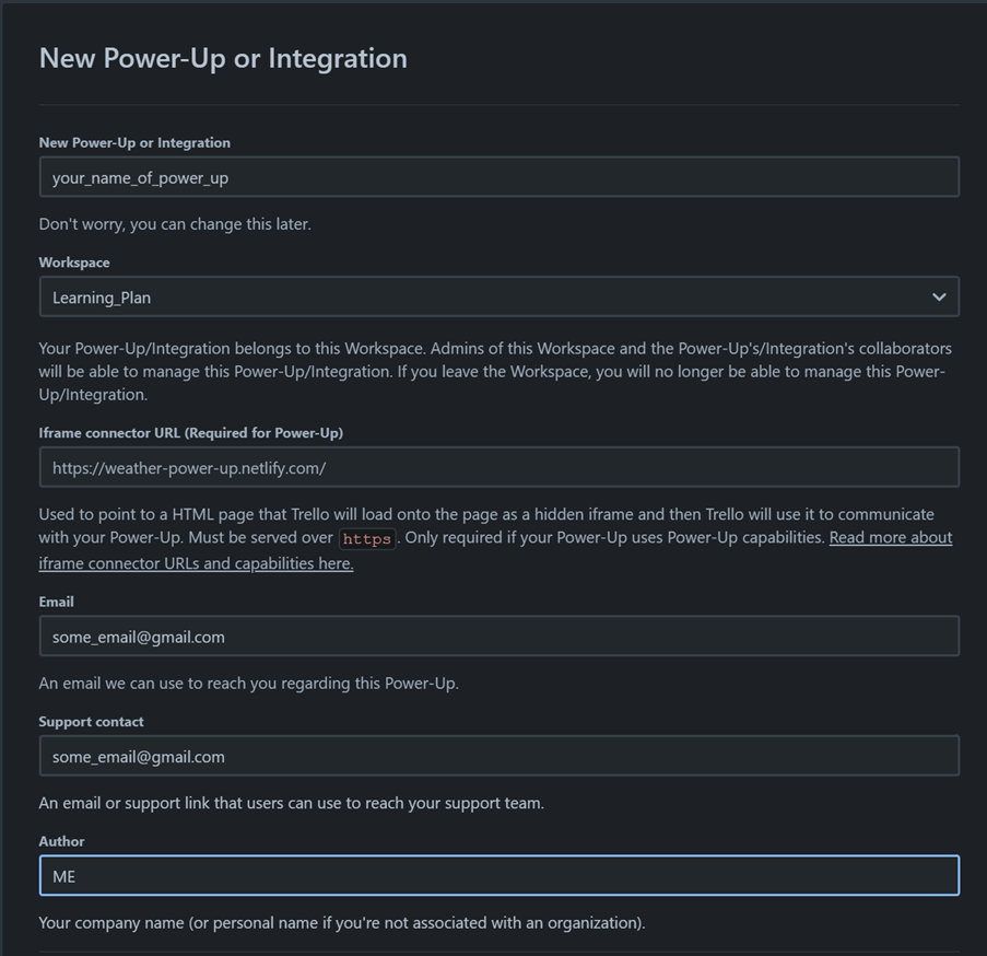 API Key Creation