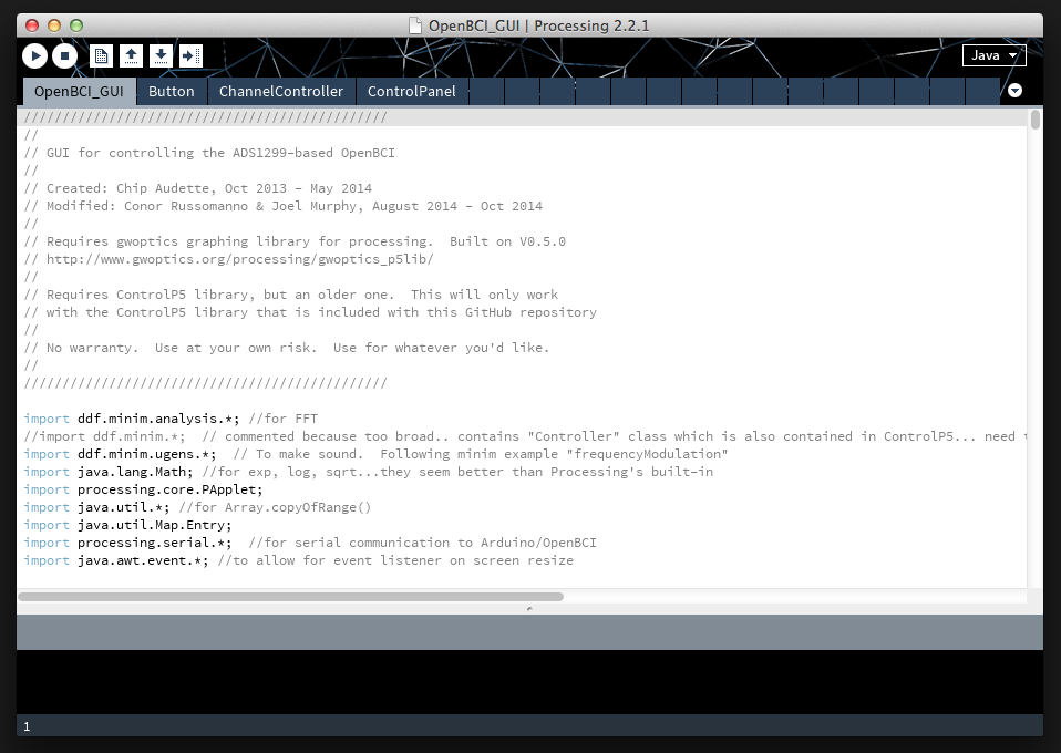 Processing IDE