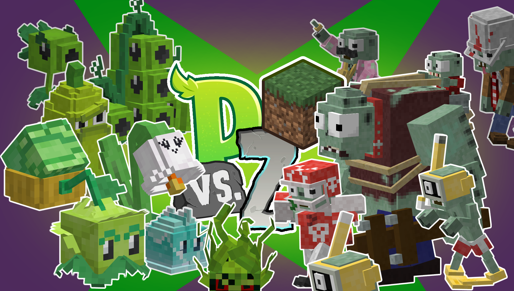 Plants Vs Zombies Cubed Mods Minecraft Curseforge