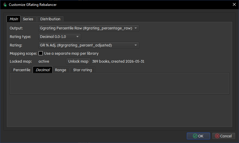 Decimal rating type