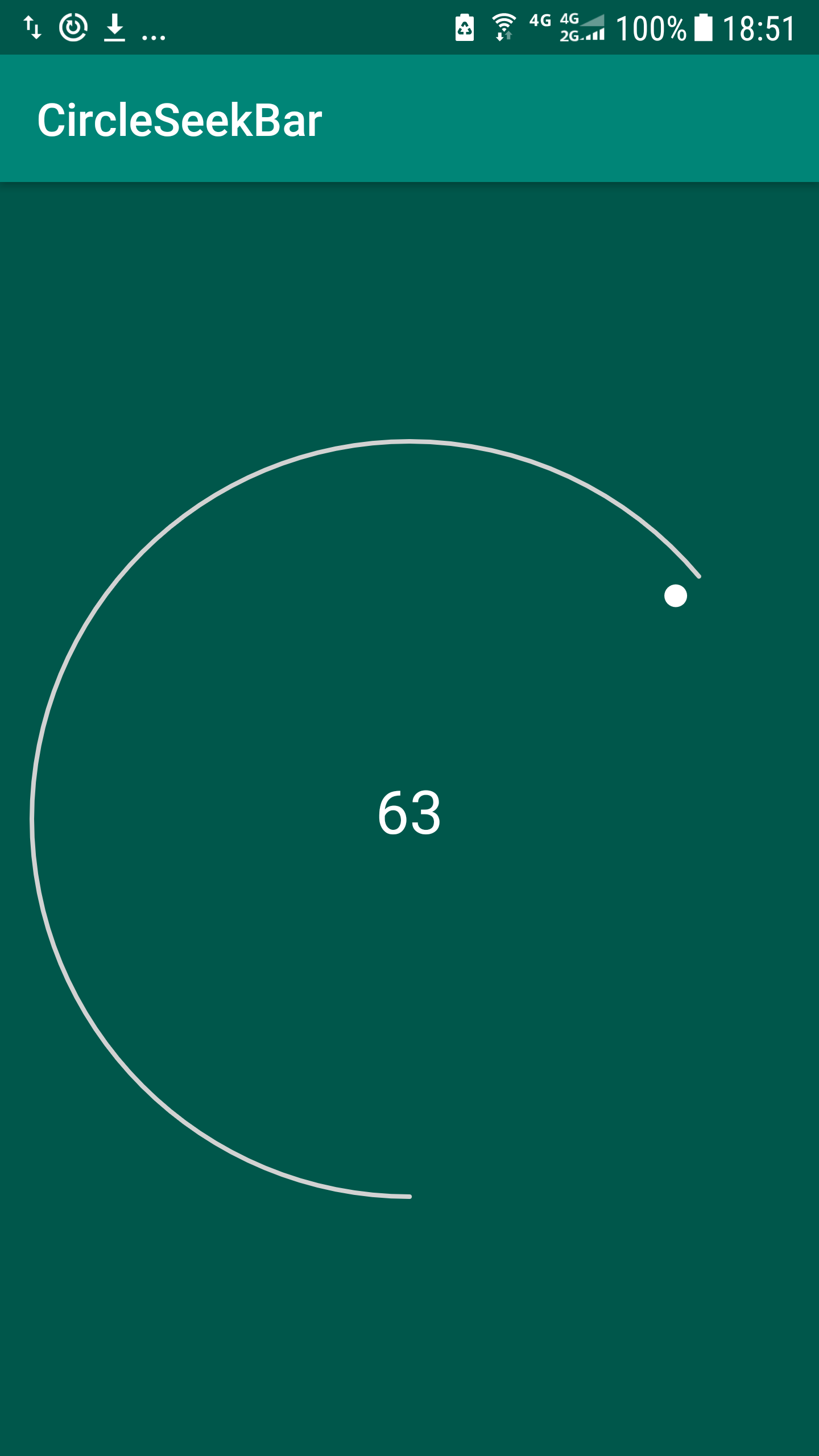 GitHub - GreatDongsong/CircleSeekBar: this is a circle seekbar, 这是个圆形进度条