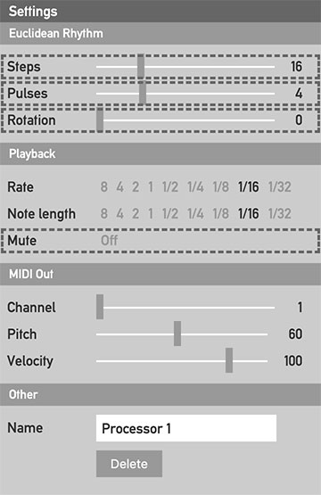 Editor panel learn mode