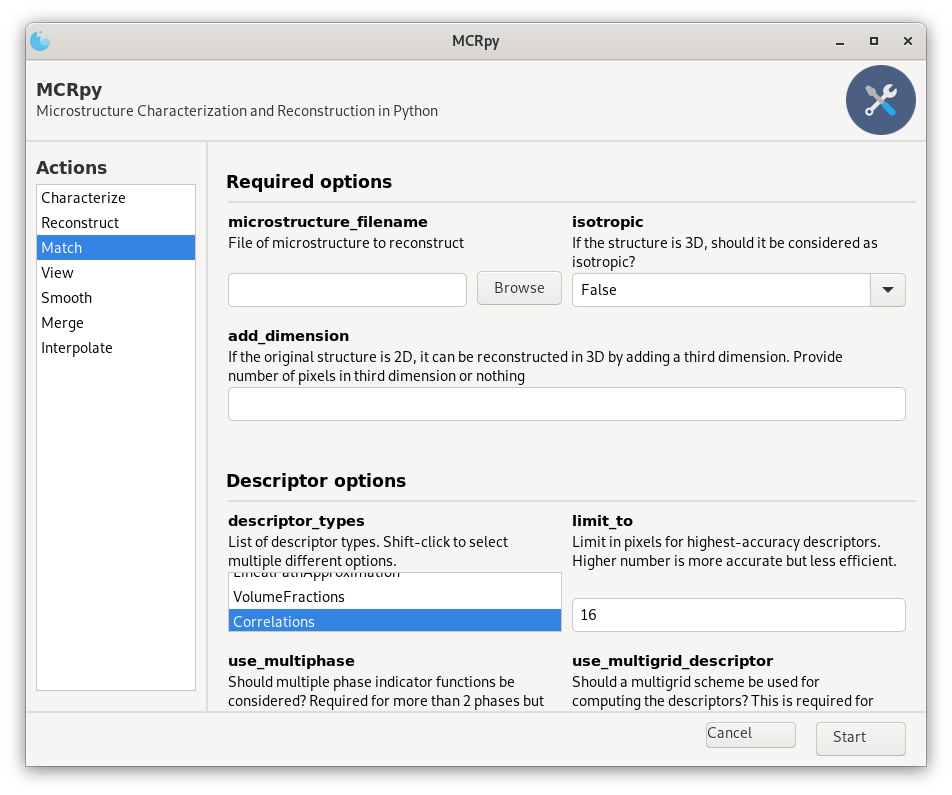 MCRpy GUI