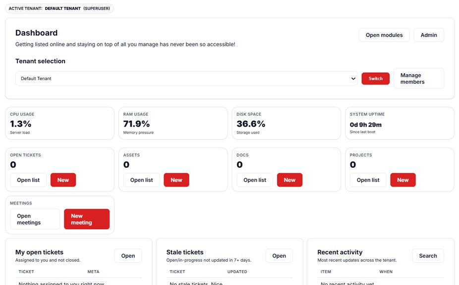 Company Lister Dashboard