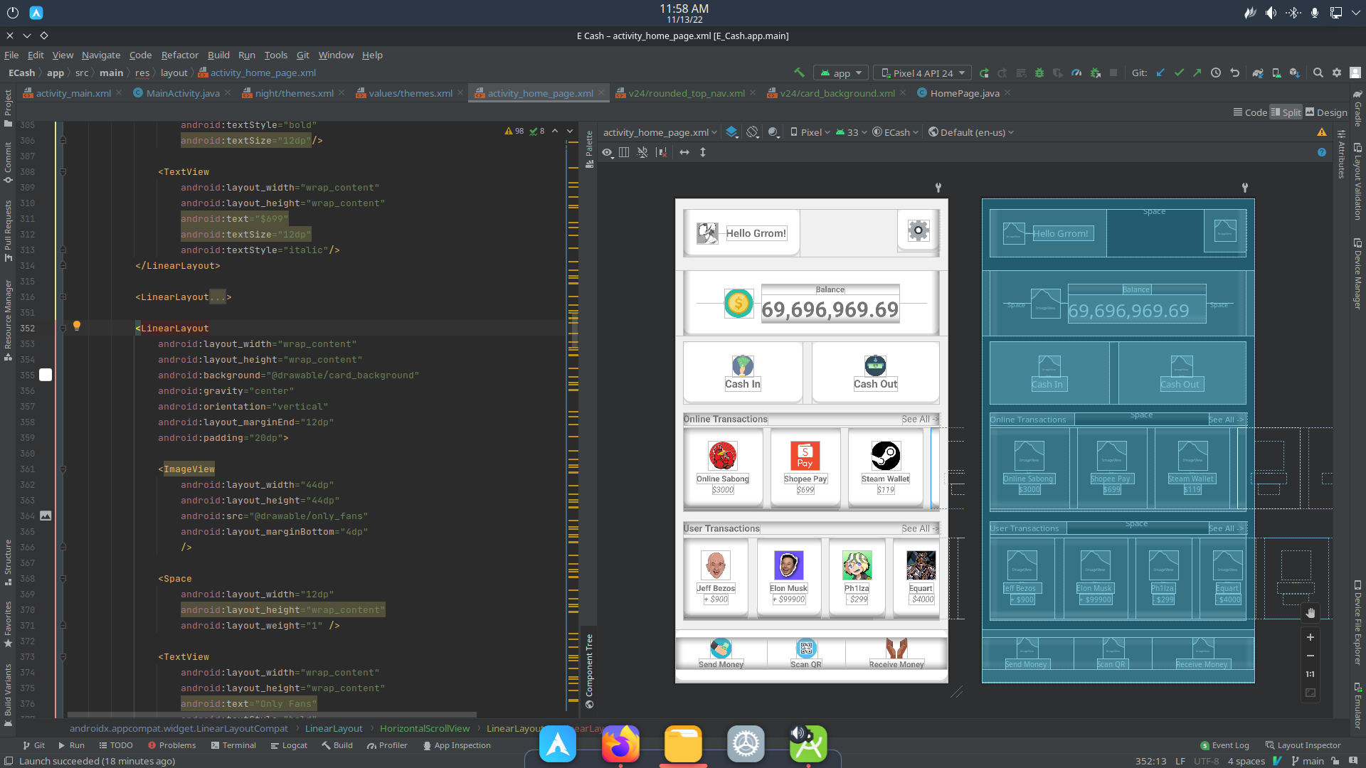 GitHub - trash-repos-XD/e-cash: simple e wallet ui I made for my school ...