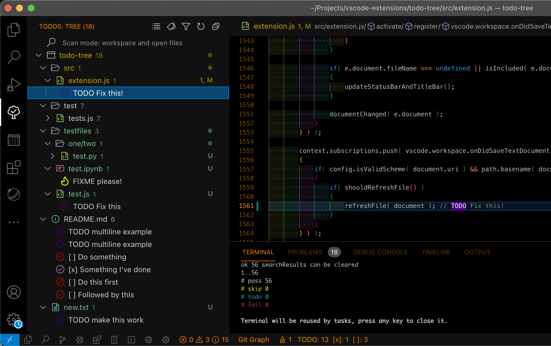 Todo Tree for VS Code