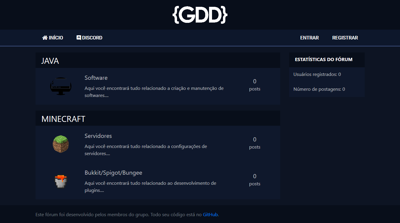 GitHub - GrupoDeDesenvolvedores/Forum: Fórum feito com NodeJS para o ...