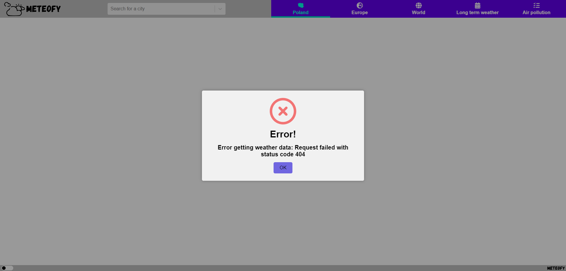 GitHub - Grzegorz96/React-Meteofy: Advanced weather application based ...