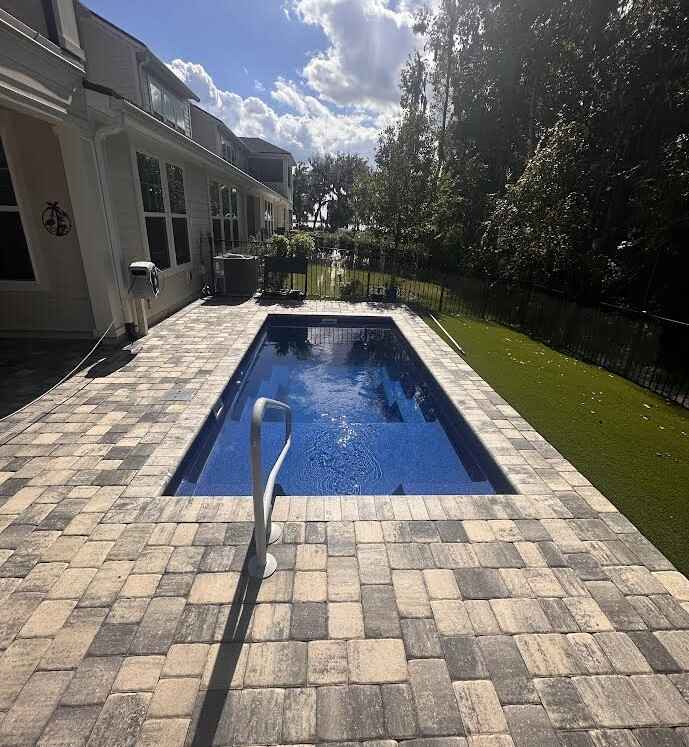 Pool deck and patio paver sealing in Yulee, Florida