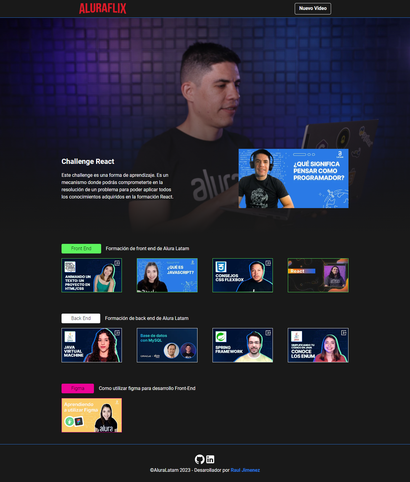 Mockup de AluraFlix