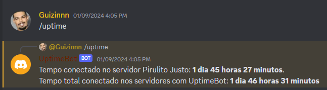 uptime usuáruio