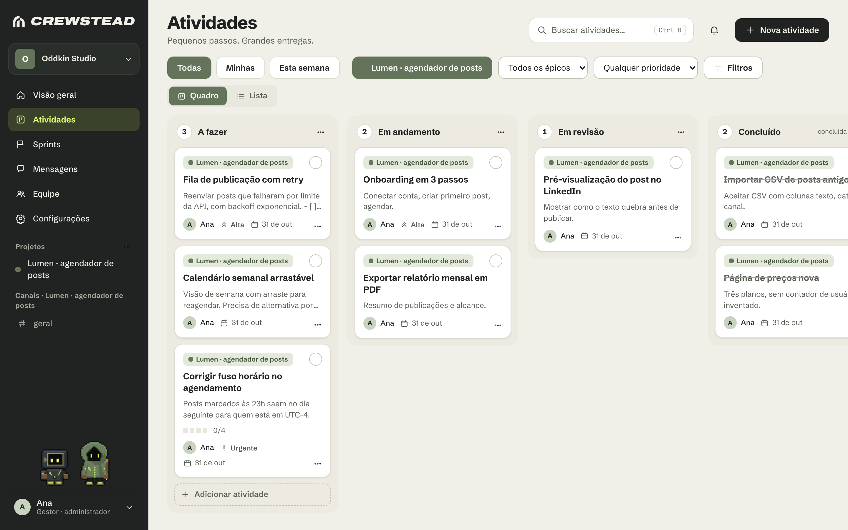 Tema escuro