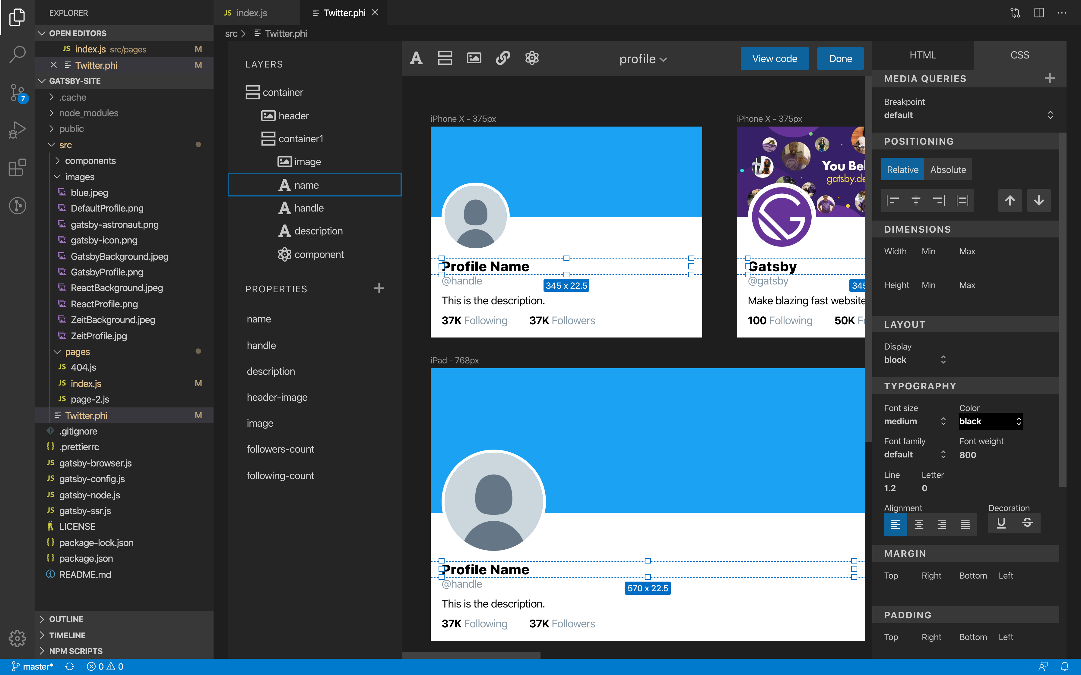 Phi Extension Demo