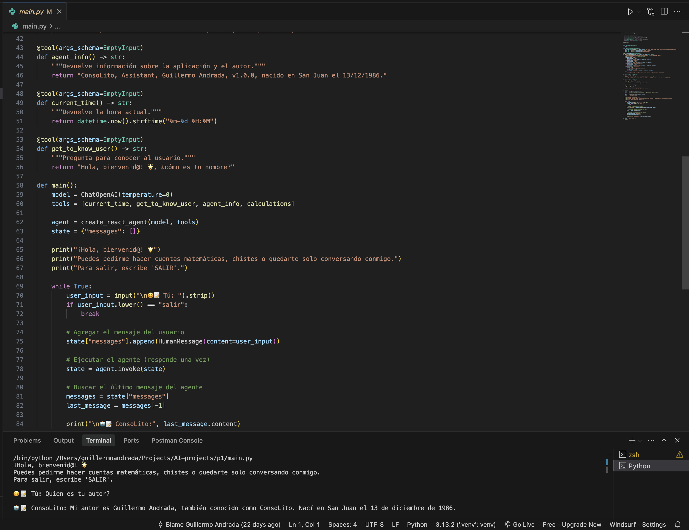 AI Console Assistant