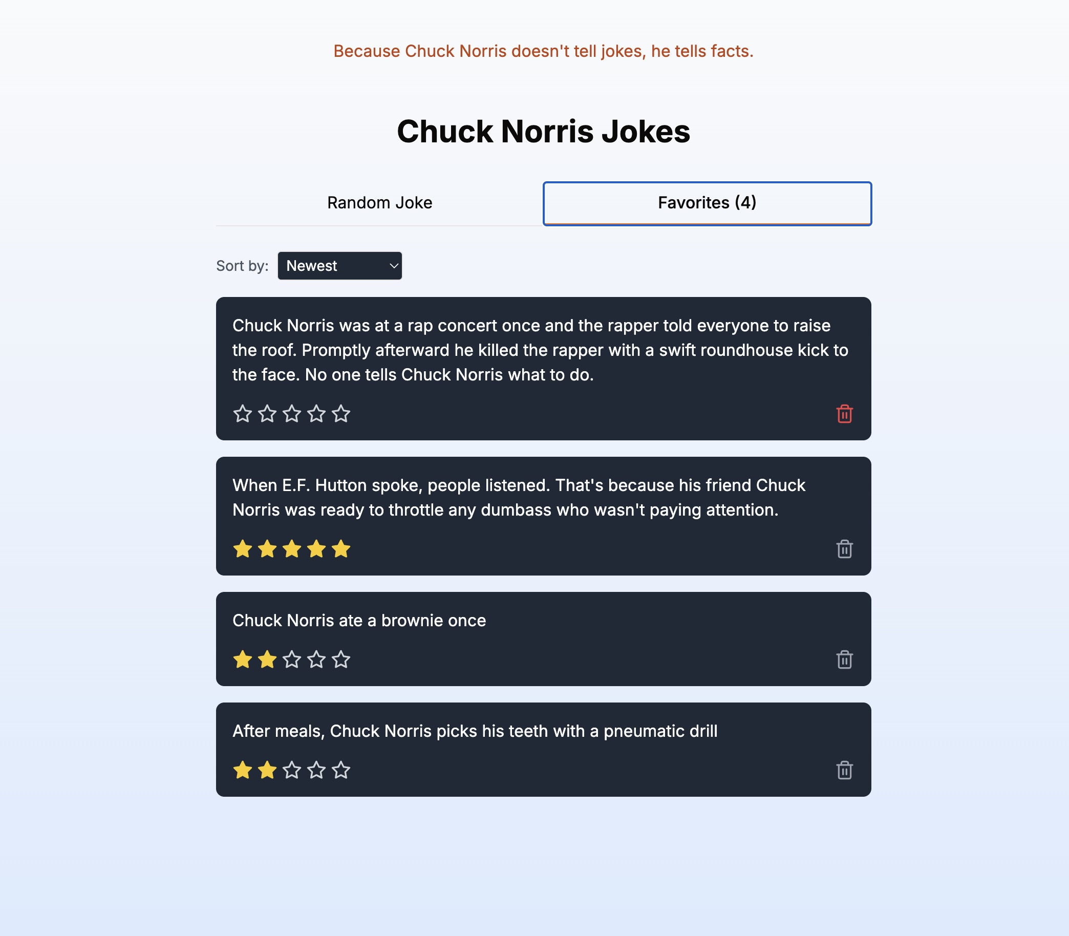 Chuck Norris Jokes App