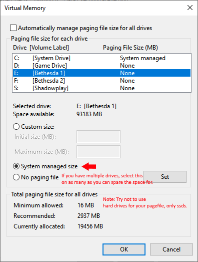 pagefile settings 5