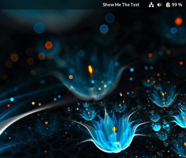 Show Me The Text GNOME Shell Extension