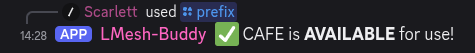 Screenshot of reserving open prefix key command