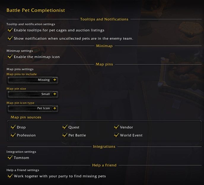 Battle Pet Completionist - World Of Warcraft Addons - CurseForge