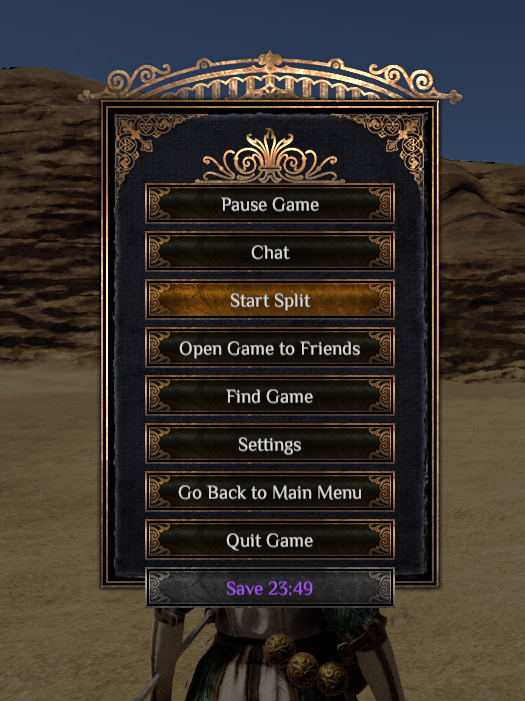 Save Backup button showing cooldown timer