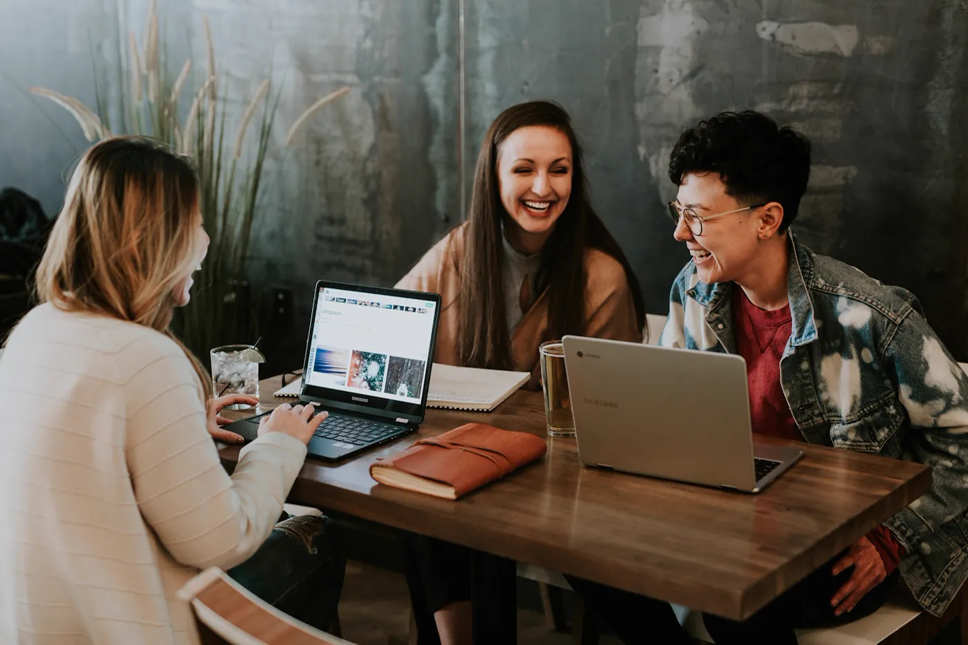 A founding team working through a shared plan