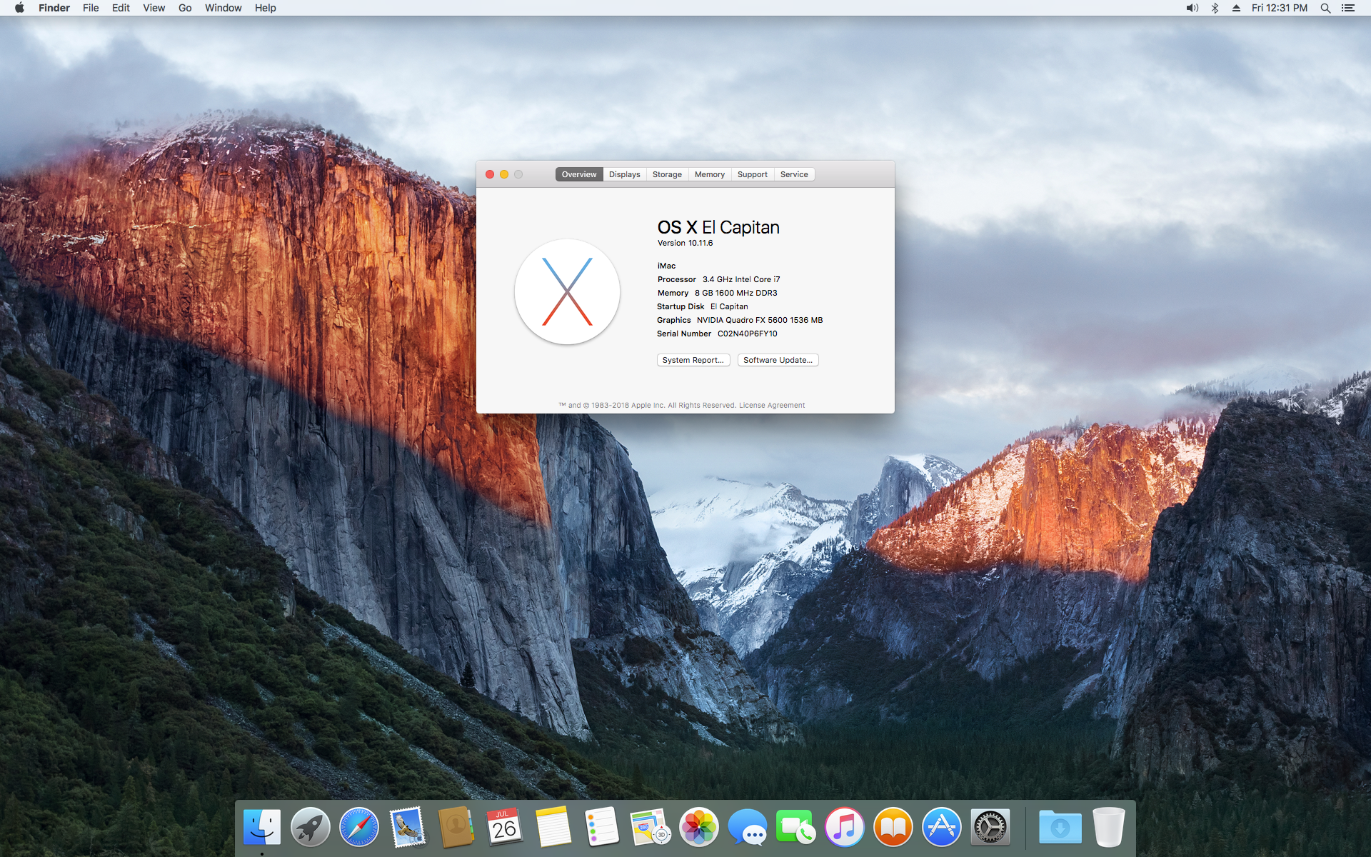 About This Mac