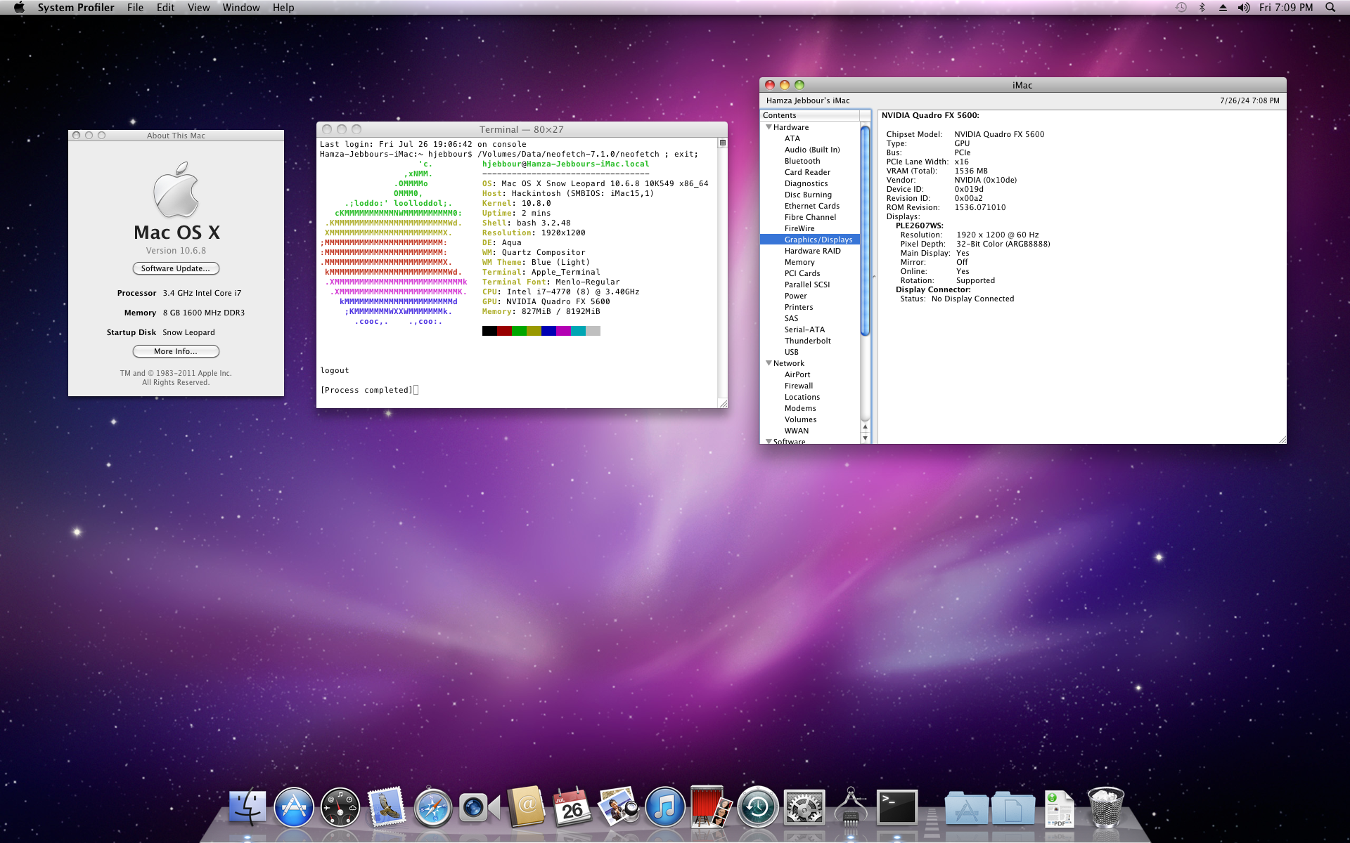 System Information & About This Mac