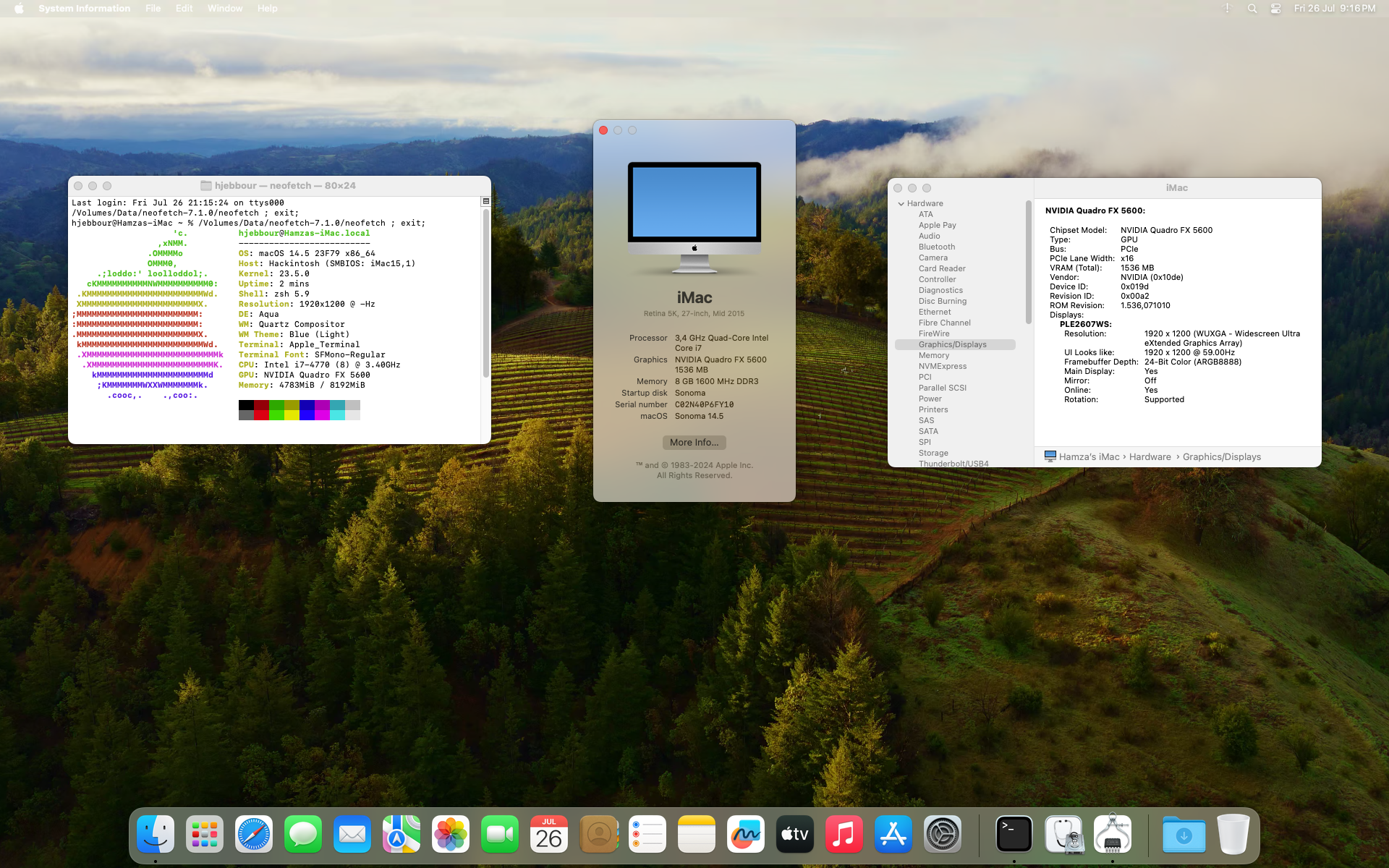 System Information & About This Mac