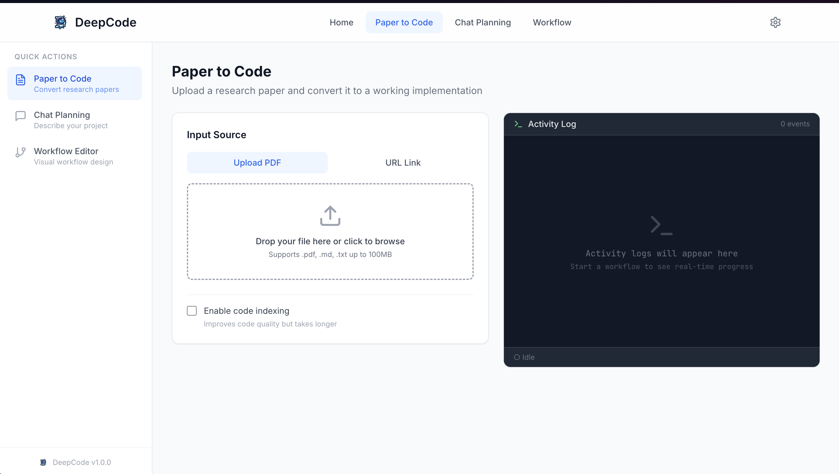 DeepCode New UI