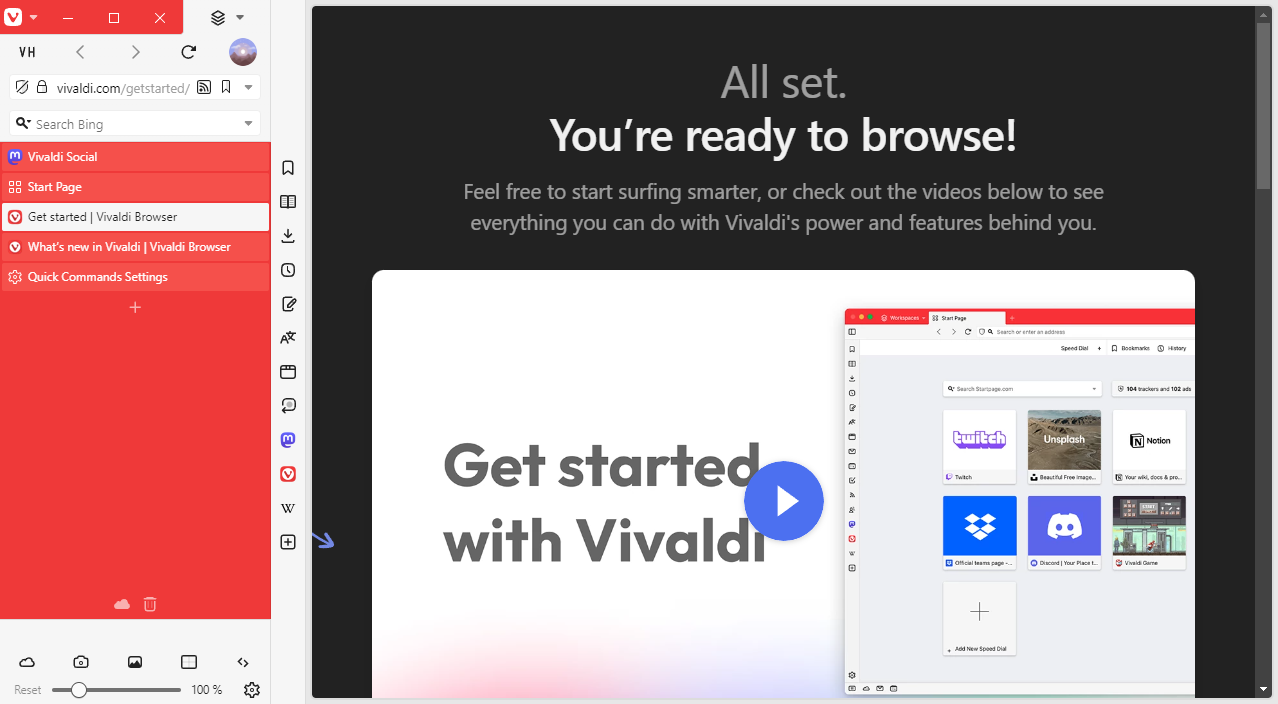 Vivaldi VH demo screenshot
