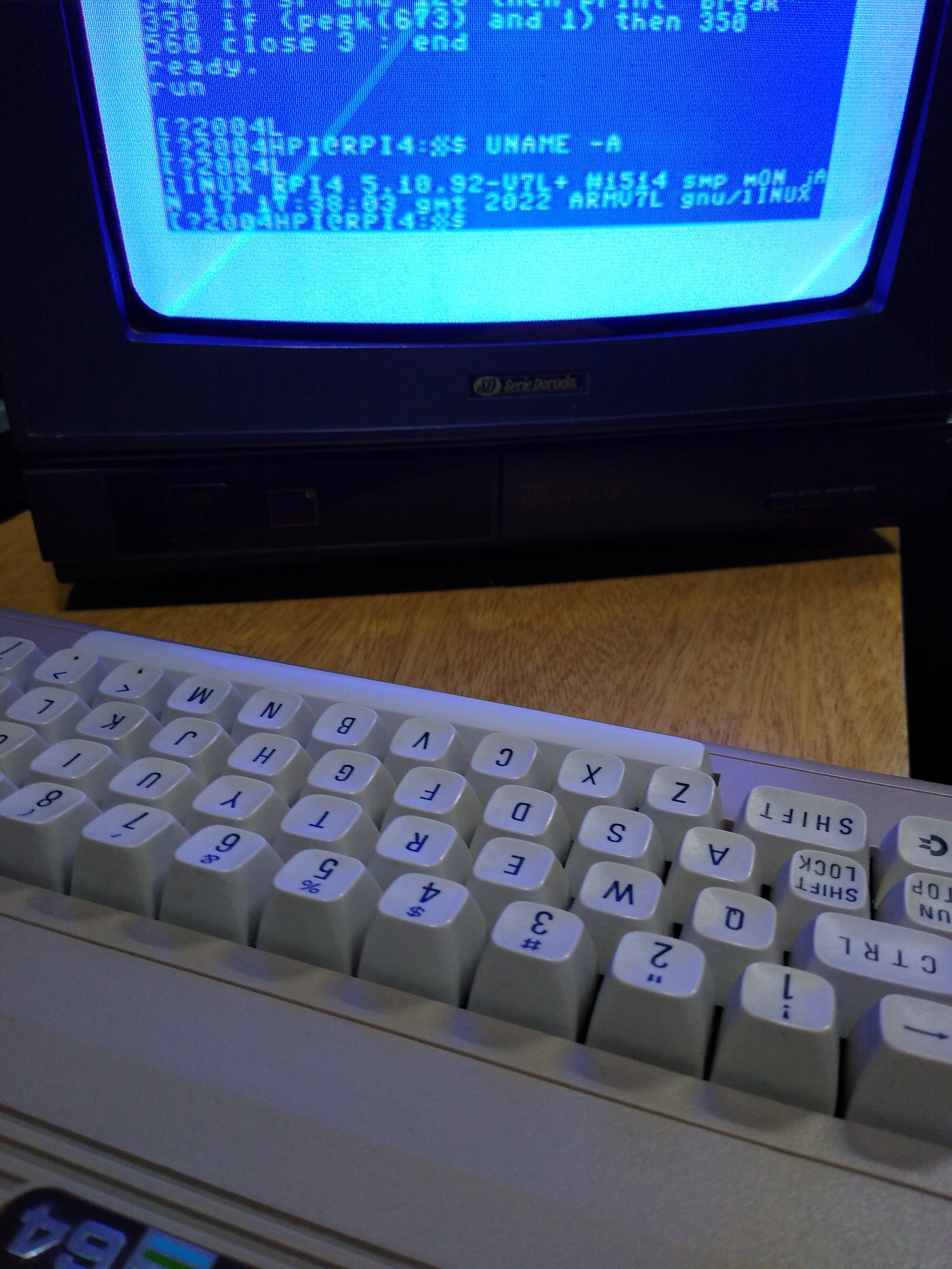 C64 screen closeup