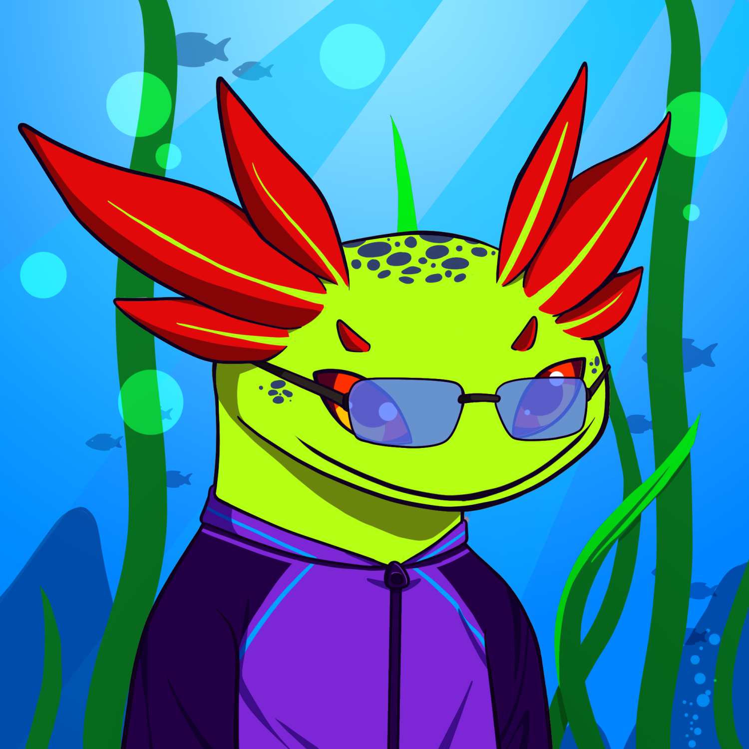 Basement Jaxxolotl, AVAXolotl #132