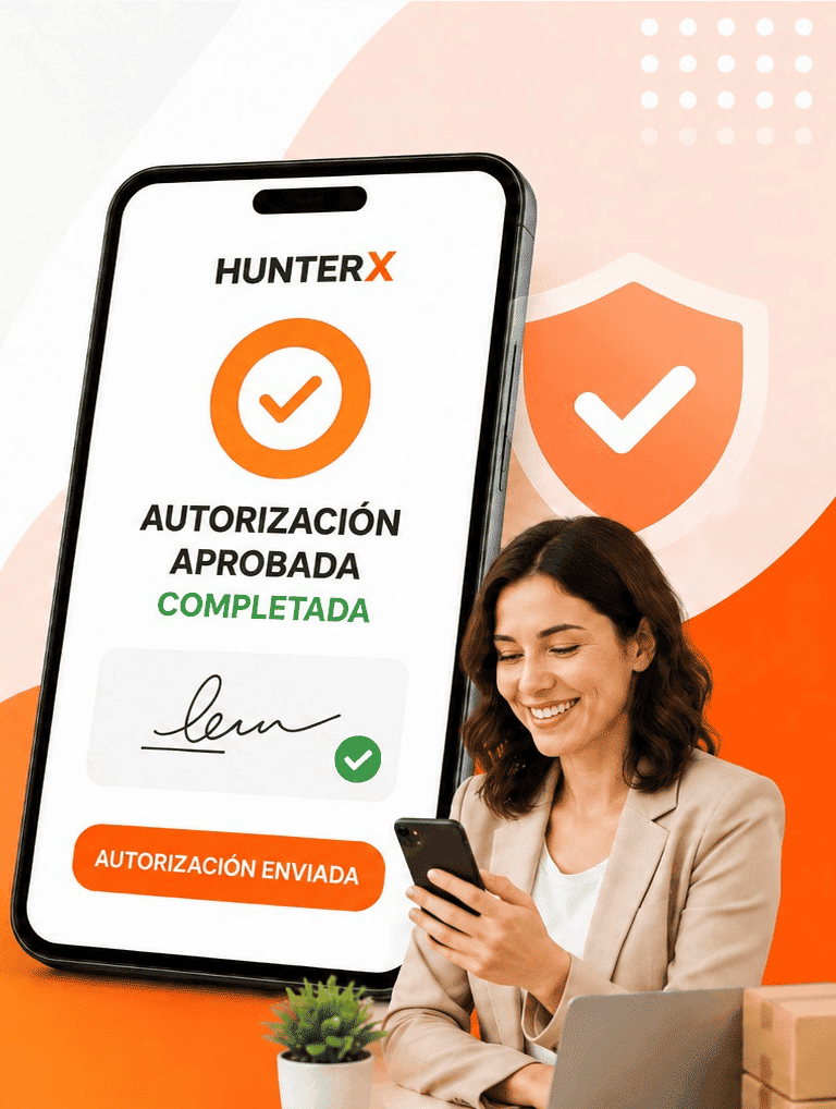 Autorización digital HunterX para tratamiento de datos