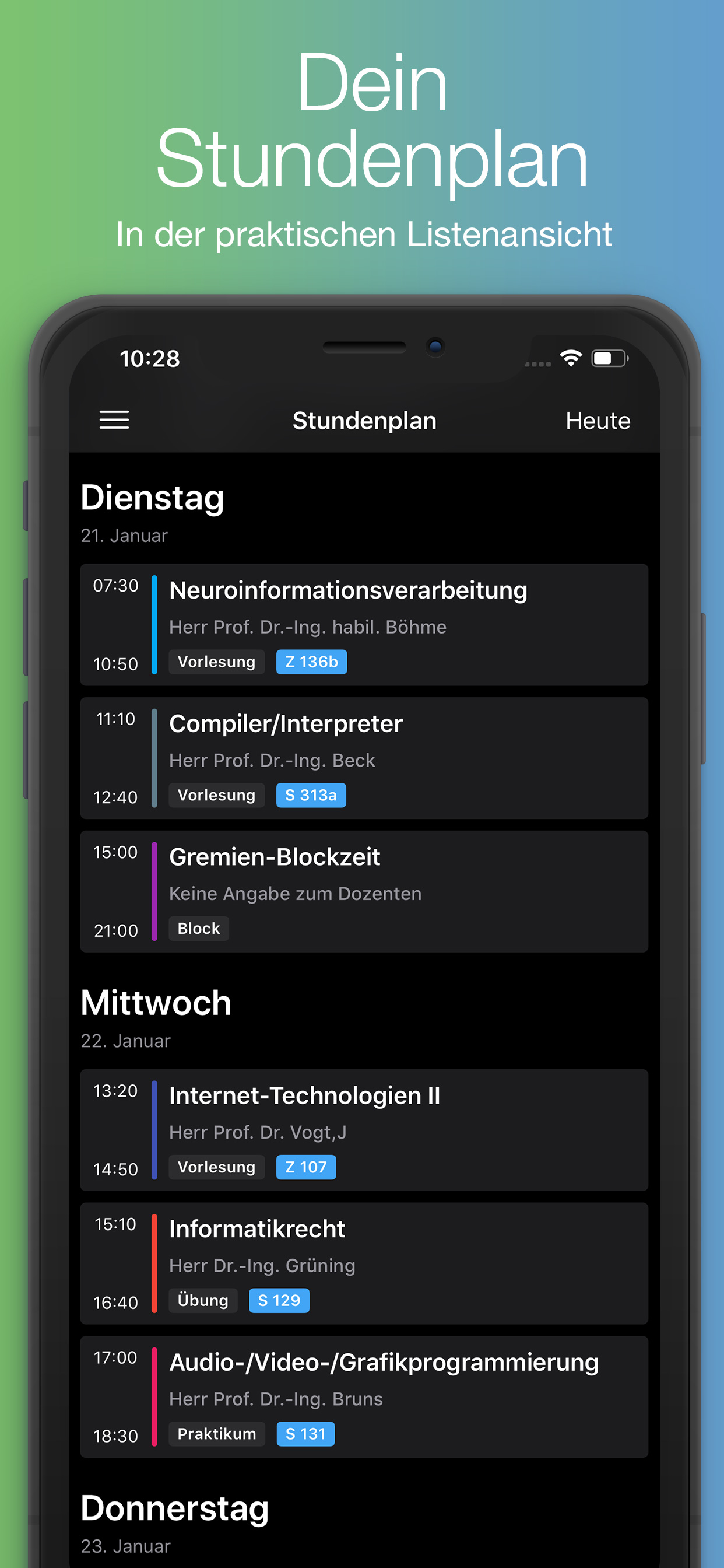 timetable