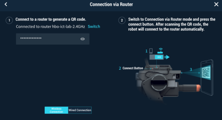 router connect no qr code