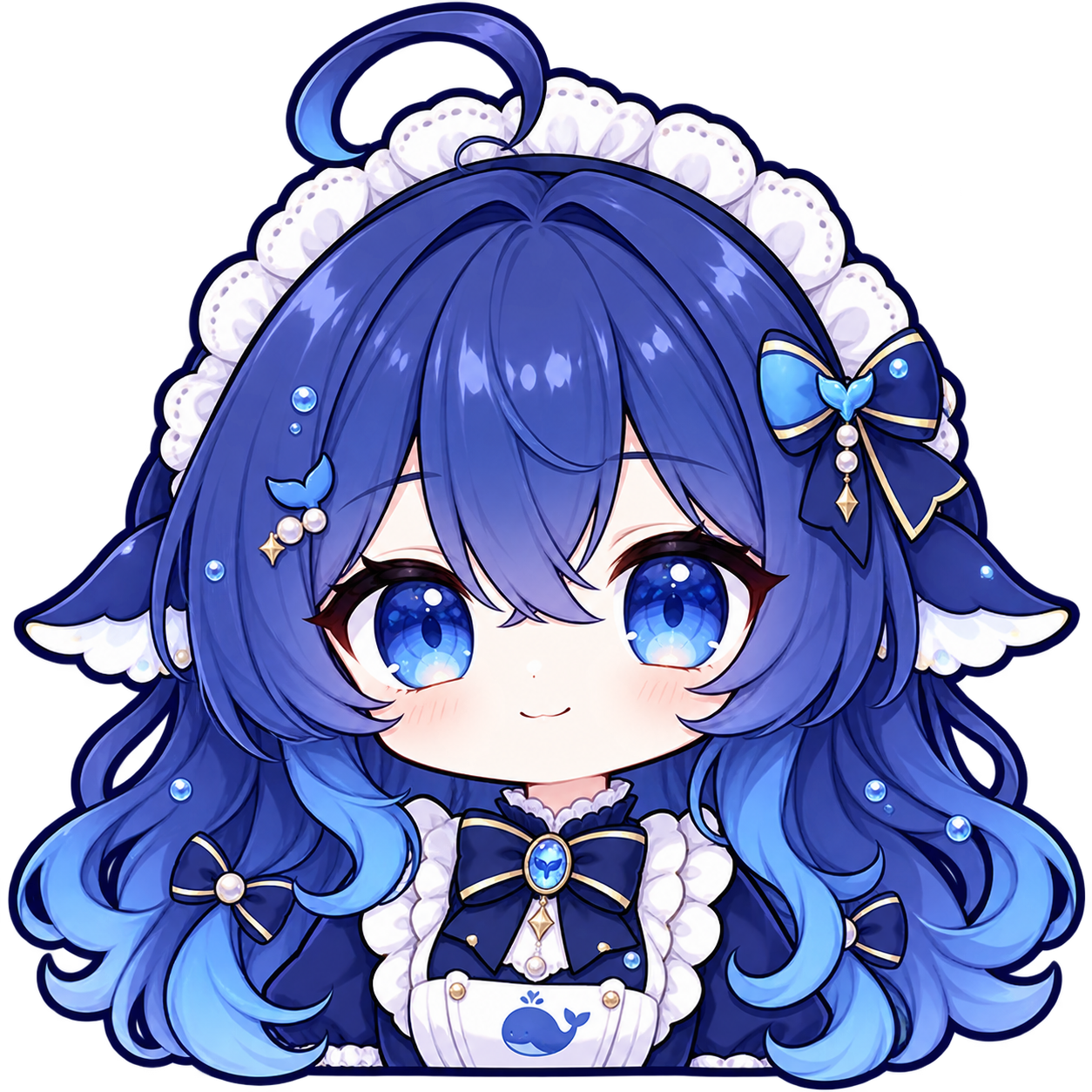 Whale-girl desktop launcher icon